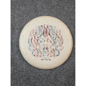 Discmania Medusa Foil‎ Stamp Disc Golf Disc White Red Blue Graphic Snake Art